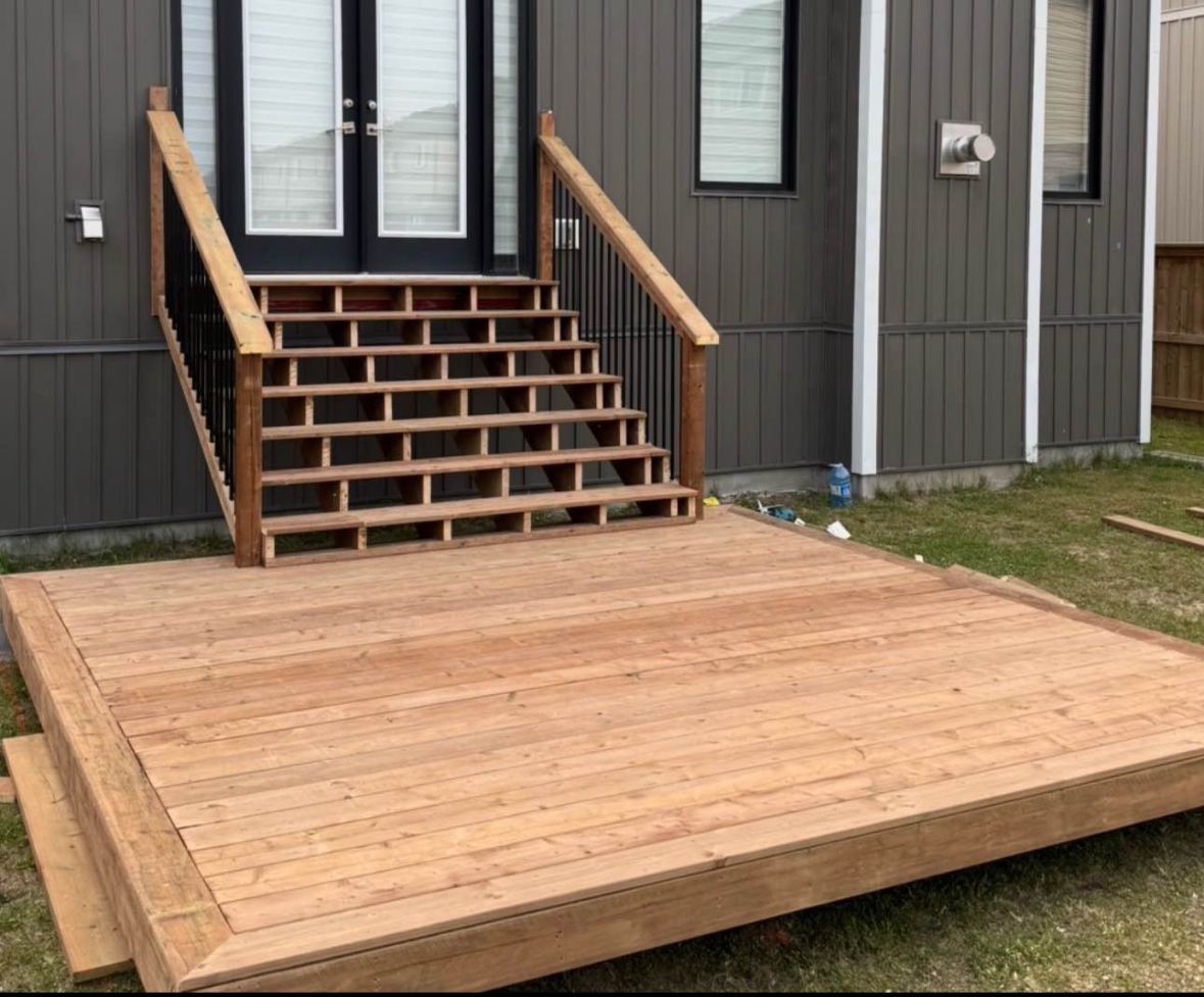 Projects Deck with Stairs